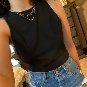Black crop top
